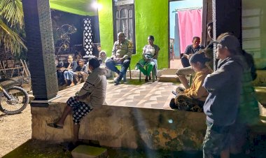 Bhabinkamtibmas Polsek Pantaibaru  Sambangi Warga, Ajak Untuk Cegah Gangguan Kamtibmas