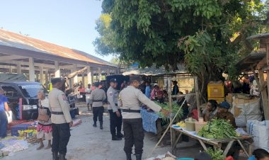 Pengamanan di Pasar Siomeda, Upaya Polsek Rote Tengah Pastikan Keamanan Warga