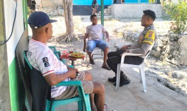 Kegiatan Sambang Bhabinkamtibmas Polsek Pantaibaru, Langkah Preemtif Jaga Kamtibmas