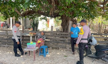 Personel Polsek Rote Tengah Lakukan Patroli Dialogis, Ciptakan Kenyamanan Masyarakat
