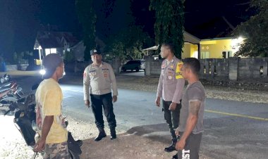 Patroli Pencegahan Premanisme Polsek Rote Tengah, Upaya Tingkatkan Kenyamanan Masyarakat
