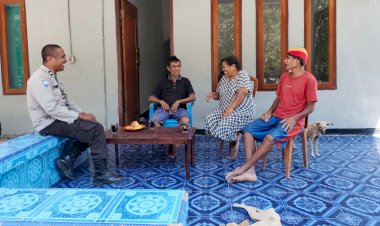Bhabinkamtibmas Polsek Rote Tengah Sambangi Warga, Jaga Kemitraan Ciptakan Kamtibmas Kondusif