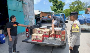 Sejumlah Minuman Beralkohol Tanpa Ijin Diamankan Polsek Lobalain, Komitmen Tekan Tindak Pidana