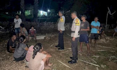 Patroli Malam Personel Polsek RBL Untuk Jaga Kamtibmas Tetap Kondusif