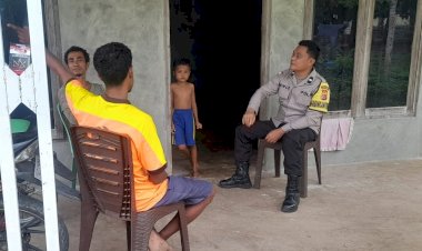 Sambangi Warga, Bhabinkamtibmas Polsek Rote Timur Jaga Kemitraan Dengan Warga Binaan