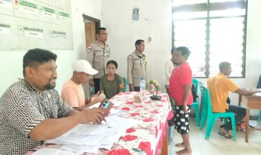 Polsek Rote Tengah Lakukan Pengamanan Penyaluran BLT Bagi Masyarakat