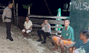 Patroli Malam Personel Polsek Rote Tengah, Ciptakan Rasa Aman Bagi Masyarakat