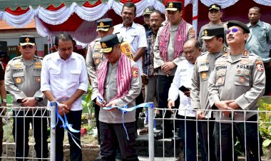 Wakapolri Resmikan Sistem Peringatan Dini Gunung Lewotobi Laki-Laki di Flores Timur