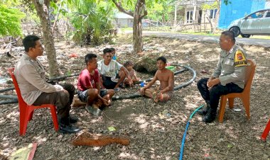 Patroli Dialogis dan Sambang Bhabinkamtibmas Polsek Rote Barat Daya