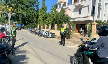 Sat Lantas Polres Rote Ndao Lakukan Pengamanan Pada Tempat Ibadah