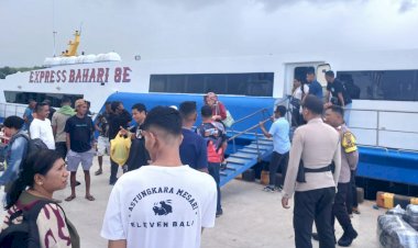 Jamin Keamanan Penumpang, Polsek Lobalain Tingkatkan Pengawasan Diarea Pelabuhan Baa
