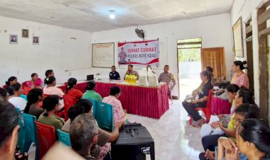 Jumat Curhat Kapolres Rote Ndao Bersama Warga Desa Oelunggu