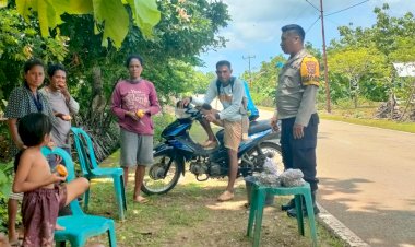 Kegiatan Preemtif  Bhabinkamtibmas Polsek Rote Barat Laut Jaga Kemitraan Dengan Warga Binaan