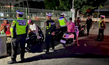 Patroli Lampu Biru Sat Lantas Polres Rote Ndao, Upaya Tekan Angka Kecelakaan