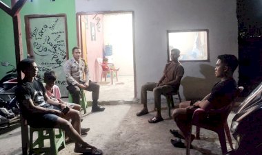 Bhabinkamtibmas  Polsek Rote Barat Daya Lakukan Patroli Dialogis   untuk Tingkatkan Keamanan