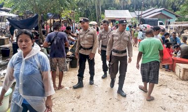 Wujudkan Rasa Aman, Polsek Rote Barat Laut Tingkatkan Pengamanan di Pasar Busalangga