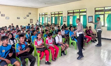 Police Goes To School, Upaya Sat Lantas Polres Rote Ndao Tekan Angka Kecelakaan