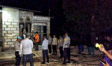 Kebakaran di Loaholu Diduga Karena Korsleting Listrik, Kerugian Diatas Seratus Juta