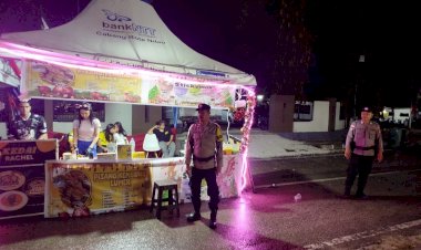 Polsek Lobalain Lakukan Patroli di Area Pameran, Pastikan Keamanan Masyarakat