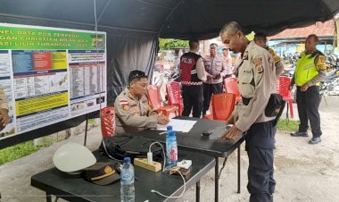 Kapolres Rote Ndao Cek Kesiapan Pos Pam Operasi Lilin Turangga 2025