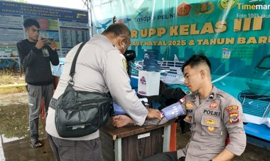 Pemeriksaan Kesehatan Personel Pos Pam Operasi Lilin Turangga 2025