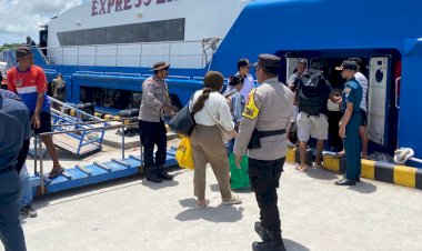 Polsek Lobalain Tingkatkan Pengamanan di Pelabuhan Baa