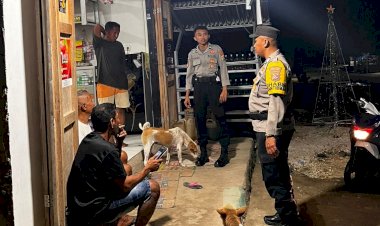 Patroli Malam Polsek Rote Barat Laut Jaga Kamtibmas Tetap Kondusif