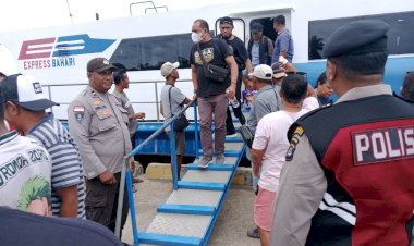 Polsek Rote Timur Lakukan Pengamanan di Pelabuhan Papela