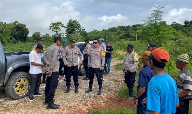 Supervisi Ketahanan Pangan Polres Rote Ndao di Wilayah Hukum Polsek Rote Selatan