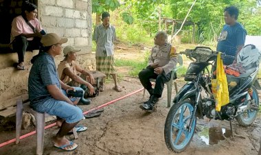 Melalui Kegiatan Sambang, Bhabinkamtibmas Polsek Pantaibaru Jaga Kemitraan Dengan Warga Binaan