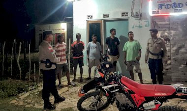 Patroli Malam Polsek Rote Tengah Upaya Untuk Jaga Kamtibmas Tetap Kondusif