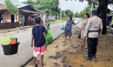 Polsek Rote Tengah Gelar Patroli Dialogis, Bangun Kemitraan Dengan Masyarakat Jaga Kamtibmas