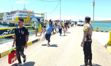 Kapolsek Pantaibaru : Embarkasi dan Debarkasi Melalui Pelabuhan Pantaibaru Kembali Normal, Kami Tingkatkan Pengamanan