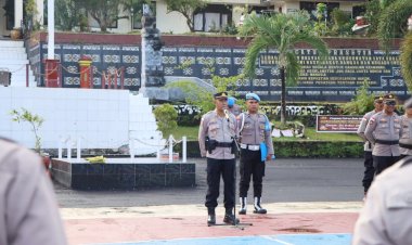 Apel Jam Pimpinan, Kabag SDM Tekankan Pembinaan dan Disiplin Personel