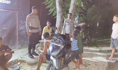 Patroli Malam Personel Polsek Rote Tengah, Upaya Untuk Cegah Gangguan Keamanan