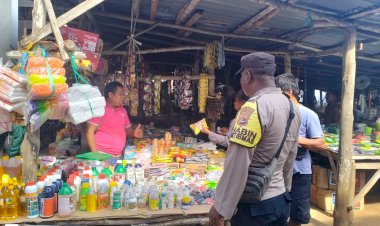 Polsek Rote Selatan Lakukan Pengamanan di Pasar Oele, Bentuk Proaktif Polri Jaga Keamanan