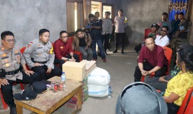 Sentuhan Humanis Biro SDM Polda NTT: Berikan Pendampingan Psikologis dan Penguatan Mental bagi Keluarga Korban di Ngada