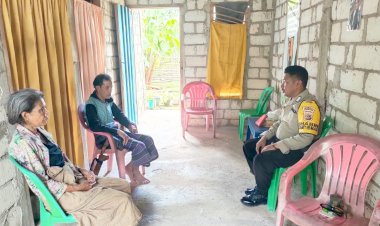 Sambangi Warga Binaan, Bhabinkamtibmas Polsek Rote Barat  Laut  Ajak Jaga Kamtibmas