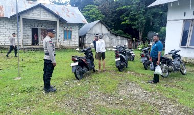 K2YD Polsek Rote Barat Laut Untuk Monitoring Kegiatan Masyarakat