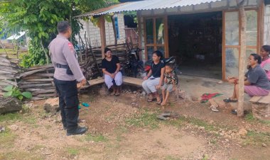 Patroli Dialogis Bhabinkamtibmas Polsek Pantaibaru Jalin Interaksi Dengan Warga Binaan