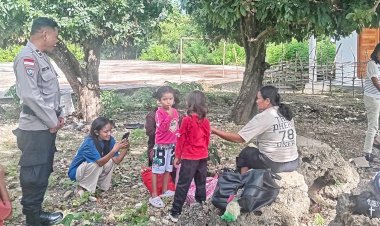 Kegiatan Sambang Bhabinkamtibmas Polsek Rote Barat Laut