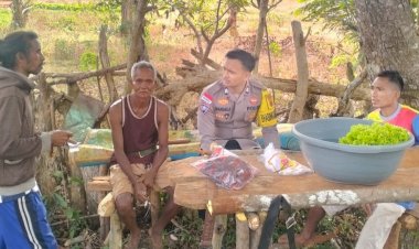 Bhabinkamtibmas Polsek Rote Selatan Sambangi Warga, Pererat Kemitraan Jaga Kamtibmas Kondusif