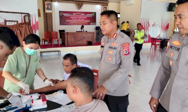 Kapolres Rote Ndao : Sebanyak 115 Personel Polres Rote Ndao Mengikuti Rikes Berkala