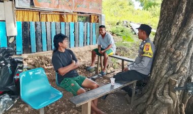 Langkah Preemtif Bhabinkamtibmas Polsek Pantaibaru Jaga Kenyaman Masyarakat