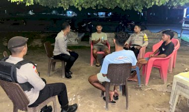 Patroli Ronda Presisi Polsek Rote Barat Untuk Ciptakan Kamtibmas Tetap Kondusif