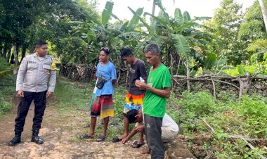 Pendekatan Preemtif Bhabinkamtibmas Polsek Rote Barat Laut, Wujud Humanis Polri Jaga Kamtibmas
