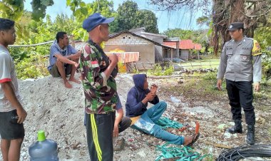 Melalui Patroli Dialogis, Bhabinkamtibmas Polsek Rote Barat Daya Pantau Aktifitas Warga Binaan