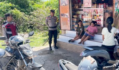 Polsek Rote Tengah Gelar Patroli Dialogis, Ciptakan Kamtibmas Yang Kondusif