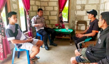 Kegiatan Rutin Bhabinkamtibmas Polsek Rote Barat Laut Bersama Warga Binaan