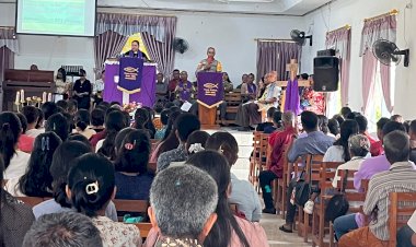 Minggu Kasih Kapolsek Rote Barat Bersama Jemaat Solavide Bo'a